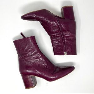 Zara Leather Ankle Boots